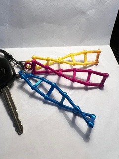DNA chaveiro joalheria jóias chaves carro acessórios humano 3d print model - Mito3D