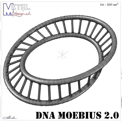 dna moebius 20 jewelry bracelets bracelet bijoux 3D print model - Mito3D