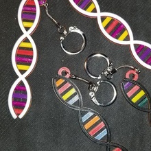 ADN brin porte clés biologie 3d print model - Mito3D