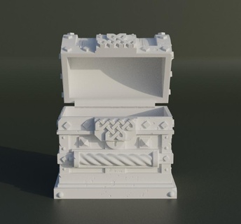 dnd zar Kutu Desen 3d Yazdır model kule tepsi oyun Zindanlar ejderhalar Aksesuarlar oyunlar oyuncaklar takı canavar tapletop hazine 3d print model - Mito3D