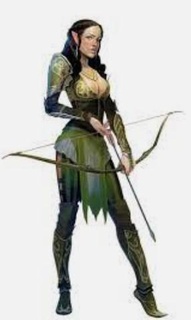 dnd elfo ranger femmina gioco dungeon draghi fantasia principio elfi 3d print model - Mito3D