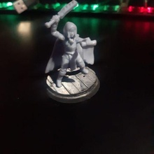 dnd female cleric 3d print model - Mito3D
