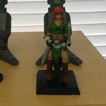 dnd female thief game dungeons dragons dungeon miniature 3d print model - Mito3D