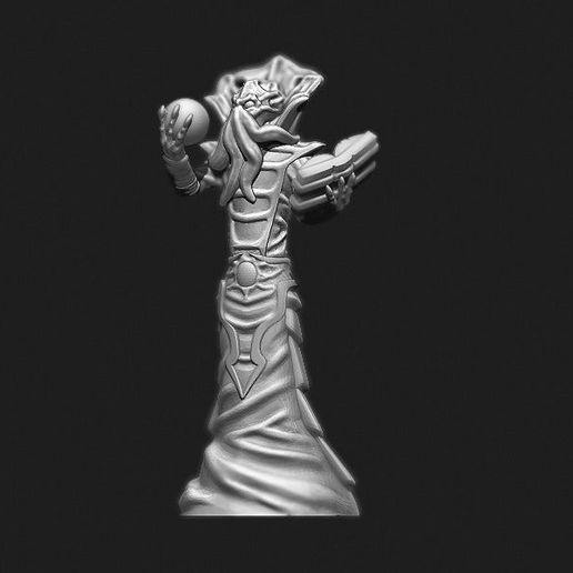 dnd miniatura Illithid matador mentes monstro 20 ferramenta 3d impressão açao figura personagem exibição masmorras dragões fantasia mini modelo 3D print model - Mito3D