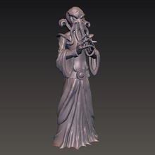 dnd miniatura illita Mindflayer monstruo herramienta 3d impresión acción figura personaje monitor mazmorras dragones fantasía modelo estático estatua 3d print model - Mito3D