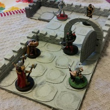 dnd escadas de pedra portas jogo buildacastle telhas dungeon masmorras e dragões miniaturas 3d print model - Mito3D