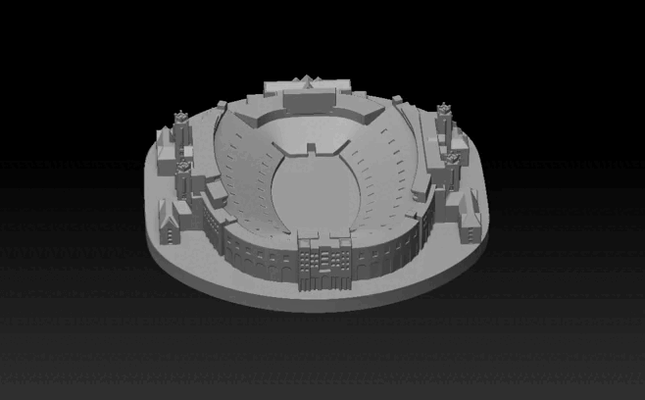doak campbell estadio tallahassee fútbol rugby americano 3d print model - Mito3D
