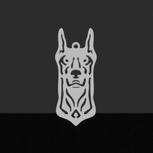 dobberman kolye takı zincir köpek 3d print model - Mito3D