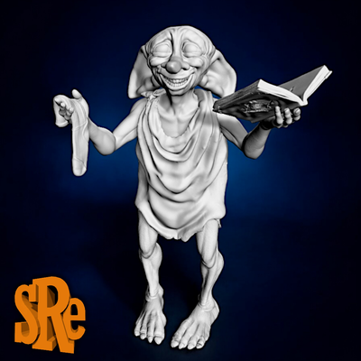 dobby harry töpfer kunst albus dumbledore rum hermine alastor launisch büste fan art voldemort ron weasley snape draco malfoy 3d print model - Mito3D