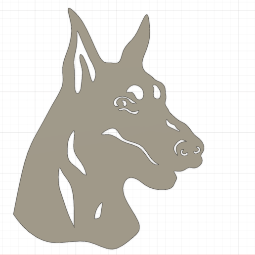 doberman cão animais 3D print model - Mito3D