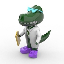 doc-croc art artoy crocs toy crocodile gator florida doctor medic animal 3d print model - Mito3D