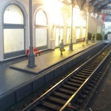 dock da base de dados a arte estação hall entrada prédio ho modelism ferroviária 3d print model - Mito3D