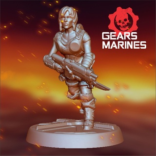 doctor - gears marines war miniatures dom game 32mm xbox commander scions marcus squad troops tabletop legion 3d print model - Mito3D