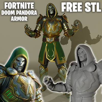 doctor doom pandora armor skin fortnite figure free game game statue peely jonesy marvel star wars pickaxe toy llama banana funko pop anime batman resin dr 3d print model - Mito3D