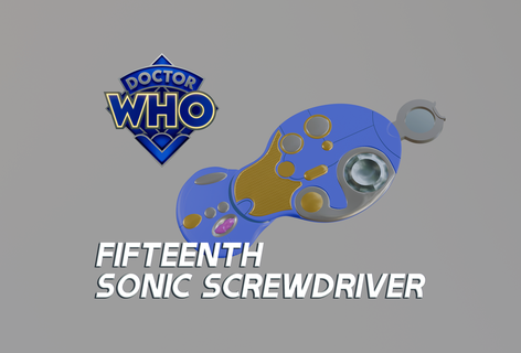 doctor fifteenth sonic screwdriver 3d print model - Mito3D