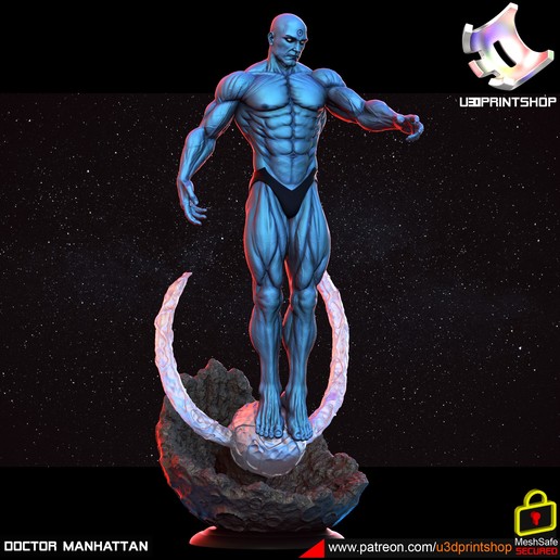 Arzt Manhattan Kunst dr Villianer Held Super Mutant 3D print model - Mito3D