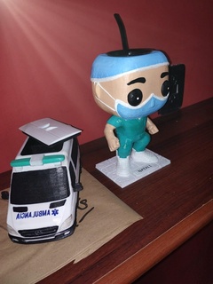 medico Opaco impostato compagno infermiera dr medicinale ambulanza 3d print model - Mito3D