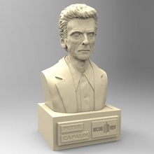 doctor peter capaldi art chest actor tv show science fiction 3d print model - Mito3D