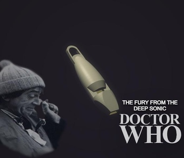 doctor sonic screwdriver whistle 2th patrick troughton 3d print model - Mito3D