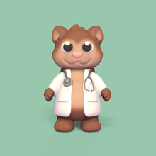 doctor squirrel 3d print model - Mito3D