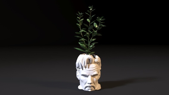 docteur étrange jardinières pot pots vase intérieur fleurs plantes merveille héros super conception art 3d print model - Mito3D