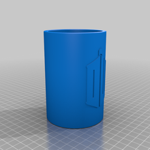 doctor tardis logo koozie containers 3d print model - Mito3D