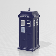 doctor tardis art late whoa box blue police force stall 3d print model - Mito3D