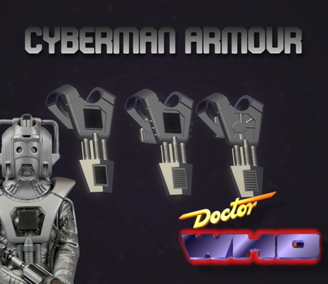 médico who ciberman armaduras clássico doutor 3d print model - Mito3D