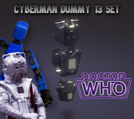 médico who ciberman armaduras clássico manequim 13 doutor dummy13 3d print model - Mito3D