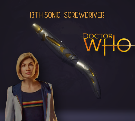 doctor who sonic screwdriver 13th jodie whittaker doctorwho sonicscrewdriver 3d print model - Mito3D