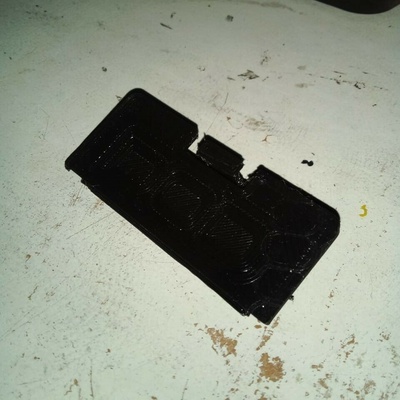 endurecido pedal batería cubierta carcasa funda repuesto 3d print model - Mito3D