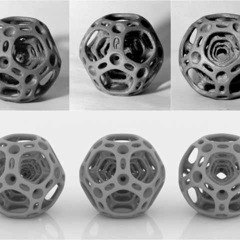 dodecahedron art 3d pendant printable decorative design gift hexagon unique 3dprint 3dprinting special perfect abyss 3dart 3D print model - Mito3D