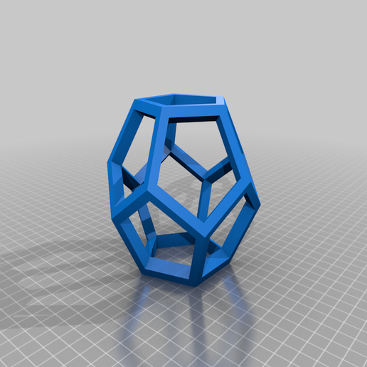 dodecahedron 2020 calendar office 3D print model - Mito3D