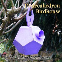dodecahedron birdhouse home birds nest lowpoly 25 24 12 rooms garden outdoor design balcony patio spring pet shop wild cm parts dodecaedre oiseaux 3d print model - Mito3D