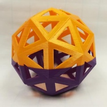 dodecahedron buckyball holiday ornaments art math 3d print model - Mito3D