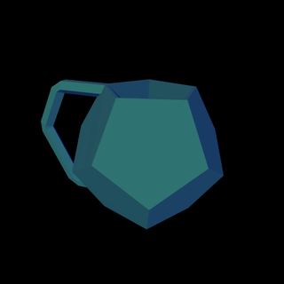 dodecahedron cup cup dodecahedron cup glass dodecahedron drink jar vase  3d print model - Mito3D