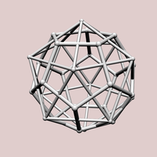 dodecaedro duplo icosaedro a arte da matemática mathart dupla poliedros poliedro geometria dansmath 3d print model - Mito3D