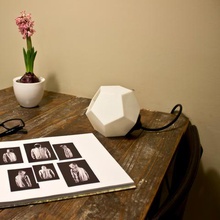 dodecaedro luce casa la lampada di illuminazione da tavolo 3d print model - Mito3D