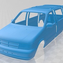 Esquive caravane 1990 imprimable corps van voiture fente scalextric tamiya rc miniz radio contrôle loisir 1 24 28 32 18 robot d'exploration dérive 3d print model - Mito3D