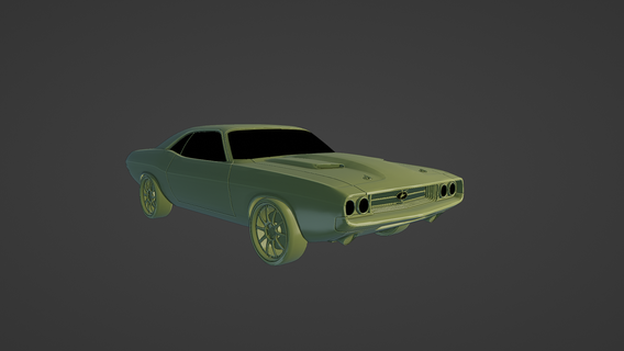 dodge challenger 1970 rides kam 3d printing muscle car classic automotive design vehicle automobile havoc model printable art american culture enthusiast hobbyist collectible technology digital fabrication 3d print model - Mito3D