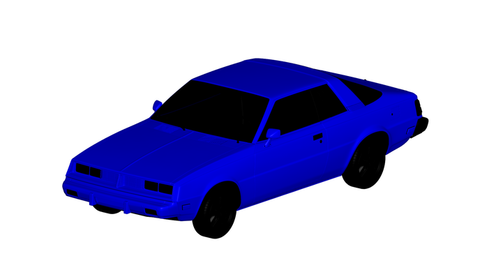 dodge challenger 1977 game chevrolet car auto vehicle automobile transport rc ar vr game ready augmented reality virtual car3d 3d print model - Mito3D