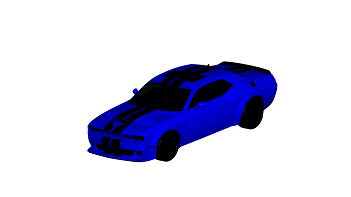 esquive challenger 2017 jeu voiture auto véhicule transport rc ar vr prêt augmenté réalité virtuel car3d 3d print model - Mito3D