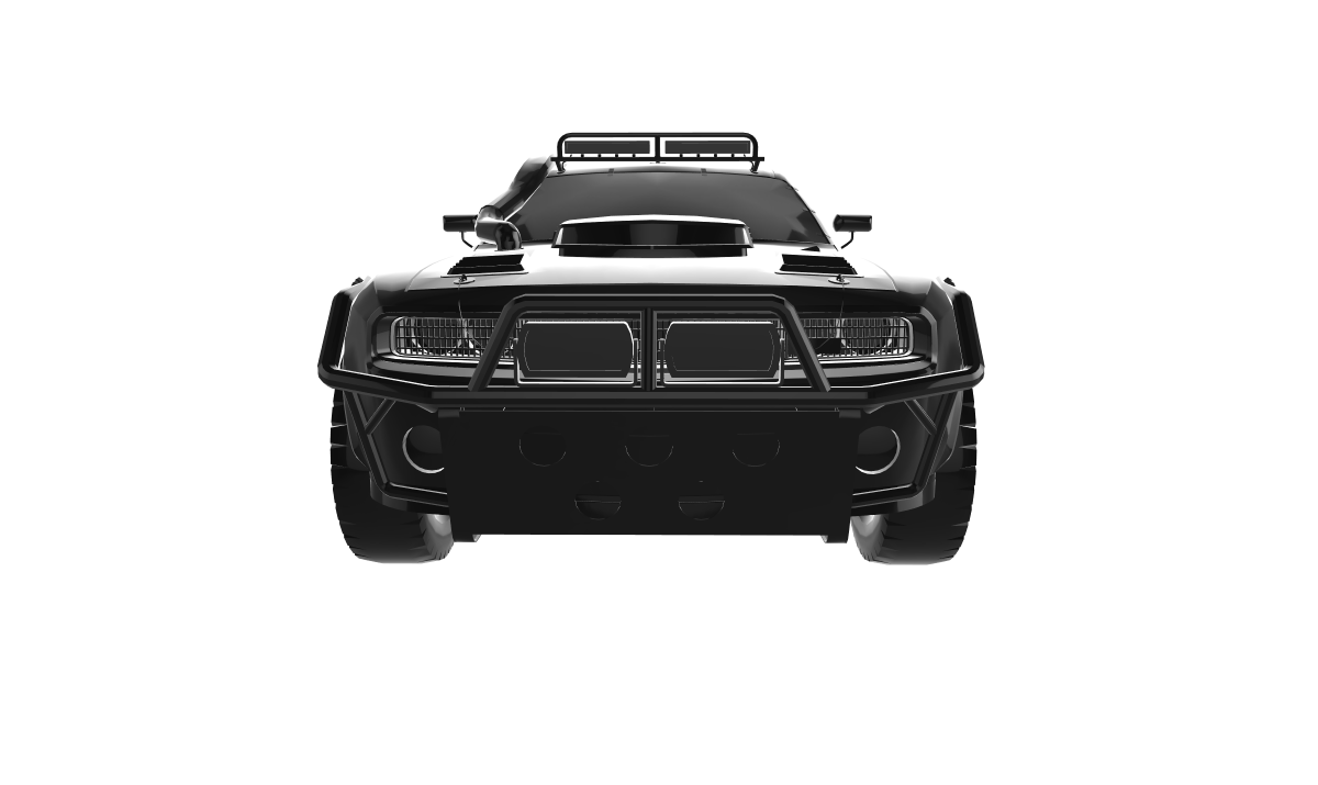 dodge challenger custom auto car cars 3D print model - Mito3D