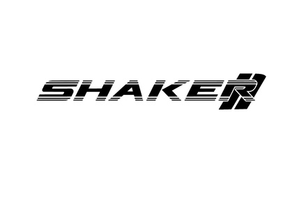 atlatmak meydan okuyan shaker logo gadget arabalar amblem 3d başlık 3d print model - Mito3D