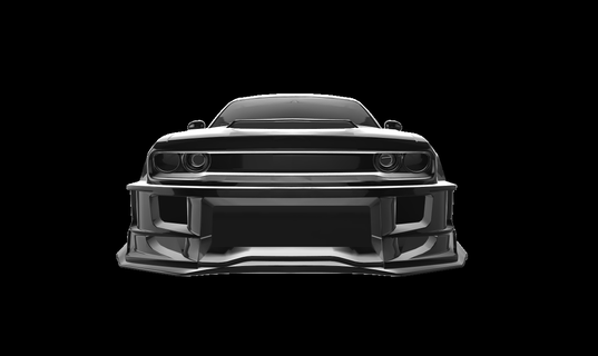 esquivar desafiador srt Hellcat 2015 afinado auto coche vehiculo coches 3d print model - Mito3D