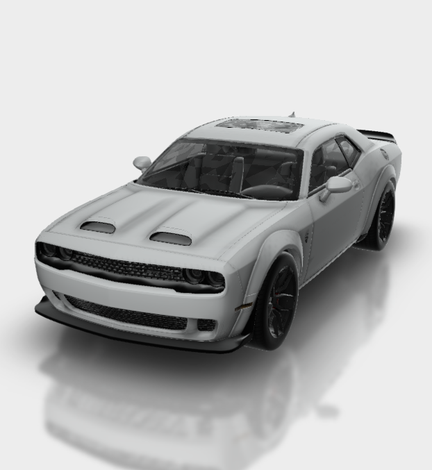 esquivar desafiador srt hellcat 2023 hogar casa automóvil coche vehiculo vehículo reunión carrera deportes derby superdeportivo gt 3D print model - Mito3D