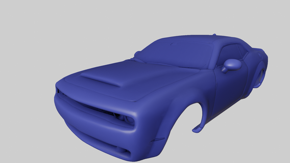 atlatmak meydan okuyan srt iblis araba araç Hemi Amerika Birleşik Devletleri coupe spor lüks 3d print model - Mito3D