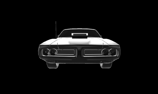 dodge charger se black bandit 1973 auto car cars 3d print model - Mito3D