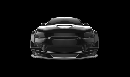 dodge charger srt hellcat tuned auto car cars 3d print model - Mito3D