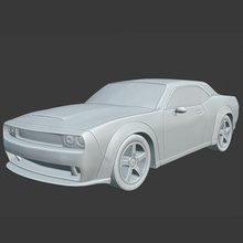 dodge demon game car challenger race sports 3d print model - Mito3D